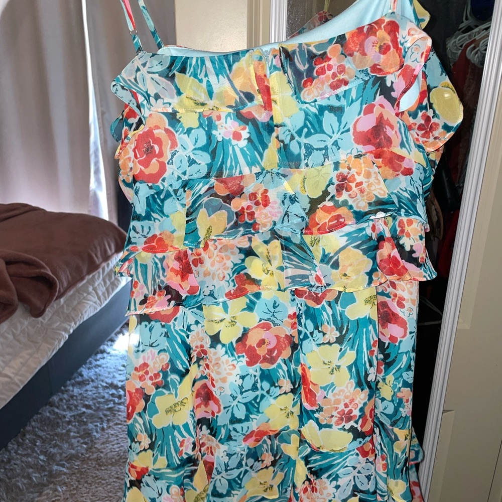 Ruffle floral dress